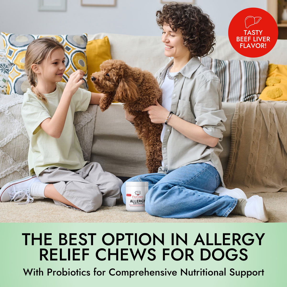 Pet Vet Allergy Relief Chews for Dogs