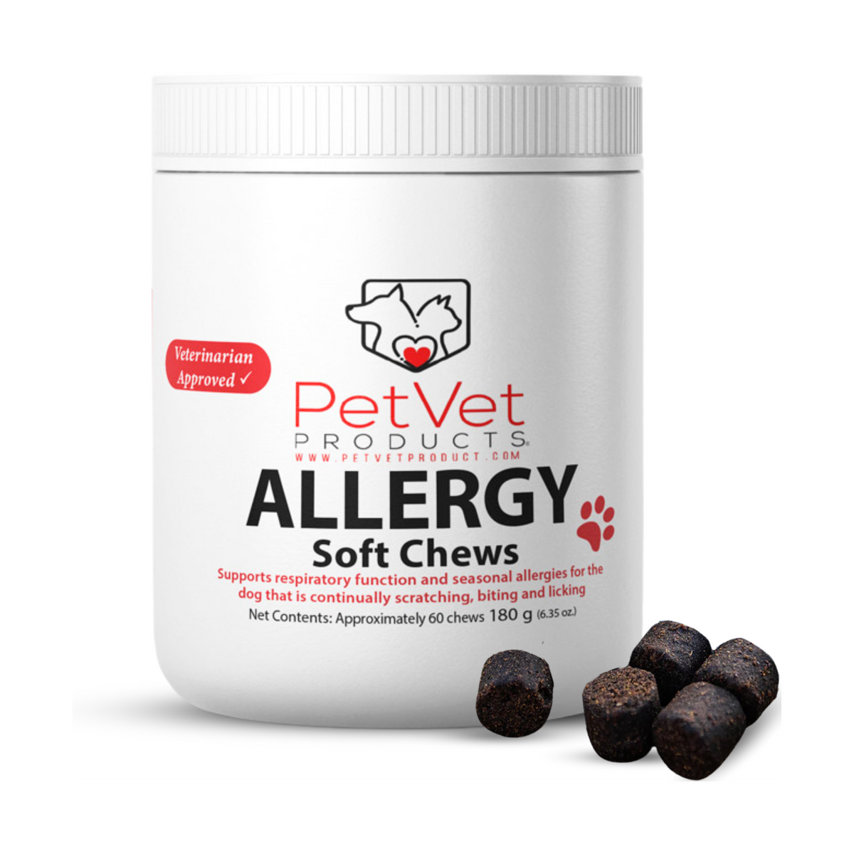 Pet Vet Allergy Relief Chews for Dogs