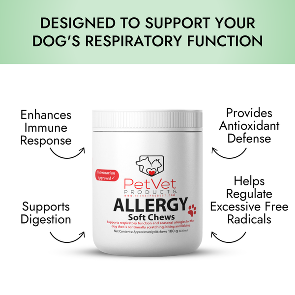 Pet Vet Allergy Relief Chews for Dogs