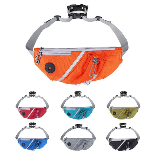 Multi-Function Dog Walking Bag With Poop Bag Holder and Bottle Holder