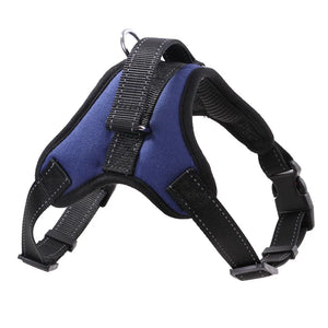 Heavy Duty Nylon Dog Harness – Adjustable Padded Vest - All sizes