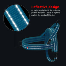 Load image into Gallery viewer, Nylon Reflective Pet Dog Harnesses Vest Soft Flannel Padded No Pull Strap