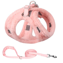 Load image into Gallery viewer, Furry Winter Harness &amp; Leash Set for Small Dogs &amp; Cats