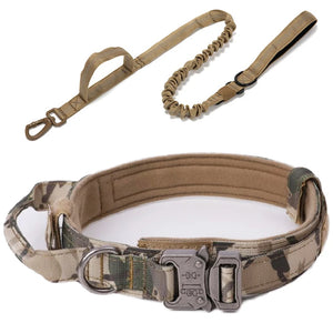Durable Nylon Dog Collar & Reflective – Tactical Training for Large Dogs