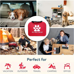 61pcs Portable EVA Emergency Dog and Cat Pet First Aid Kit