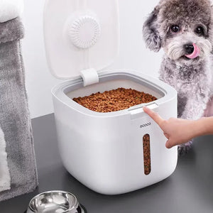 Airtight Pet Food Storage Container with Measuring Cup
