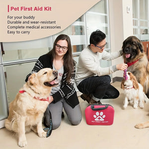 61pcs Portable EVA Emergency Dog and Cat Pet First Aid Kit