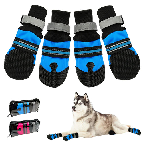 4pcs Waterproof Winter Pet Dog Shoes