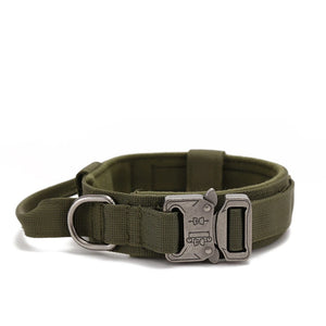 Durable Nylon Dog Collar & Reflective – Tactical Training for Large Dogs