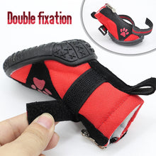 Load image into Gallery viewer, 4pcs Pet Dog Shoes Waterproof Reflective Dog Boots Outdoor Snow and Rain